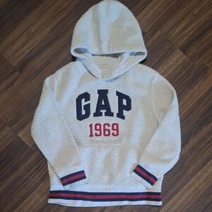 💥Buy2Get1Free💥GAP Kids White Hoodie with Navy and Red Accents